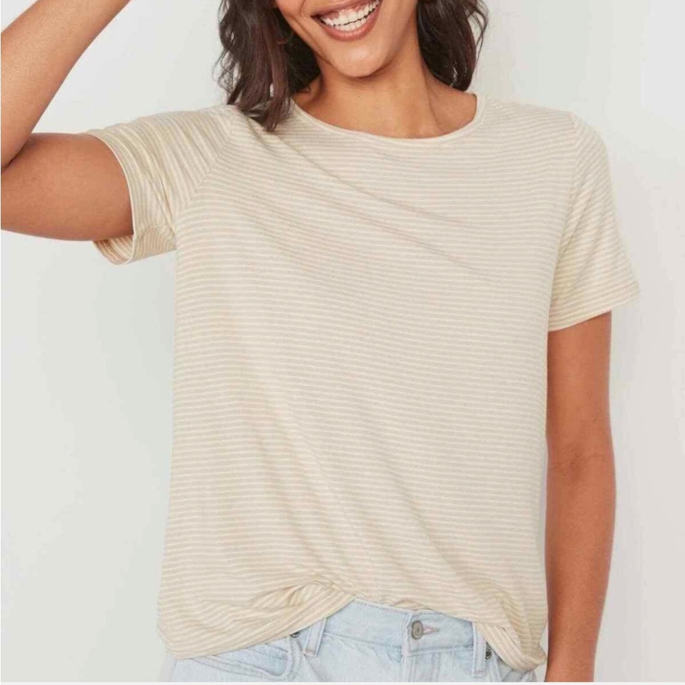 Old Navy Short-Sleeve Luxe Striped T-Shirt